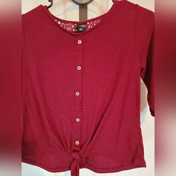 Ransom Woman's Quarter Sleeve Blouse, Size: Large Color: Red - Picture 6 of 14